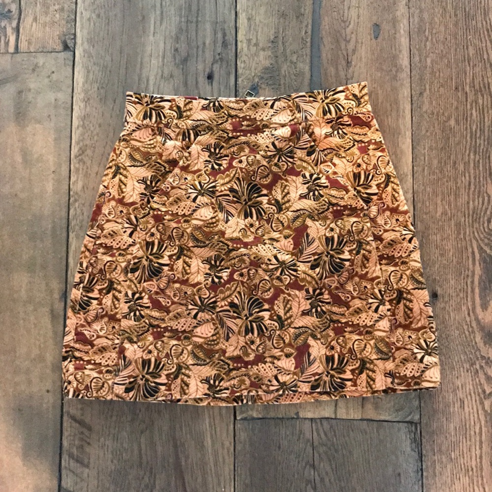 Floral Orange Zara Skirt